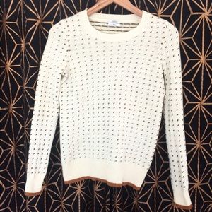 Madewell "Wallace" XS Polkadot Merino Wool Sweater